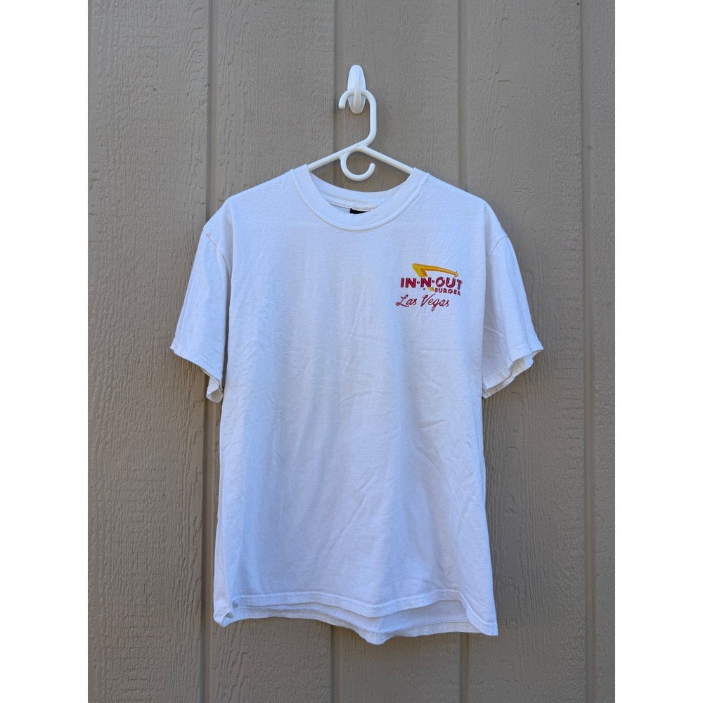 In-N-Out Large T-Shirt Las Vegas Graphic Cotton Hanes Beefy-T Semi-Truck White